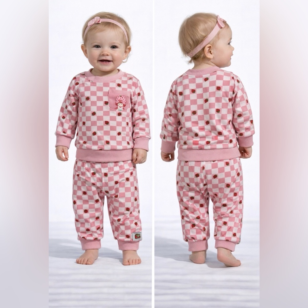 Strawberry Shortcake Infant Girls 2-Piece Top Pants Set 6 Months Pink NEW